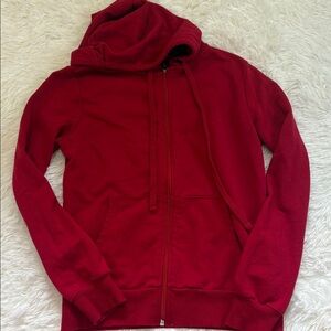 Ambiance Crimson Drawstring Joggers and Hoodie Set